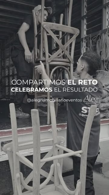 Trabajo de Alegría Mobiliario Eventos